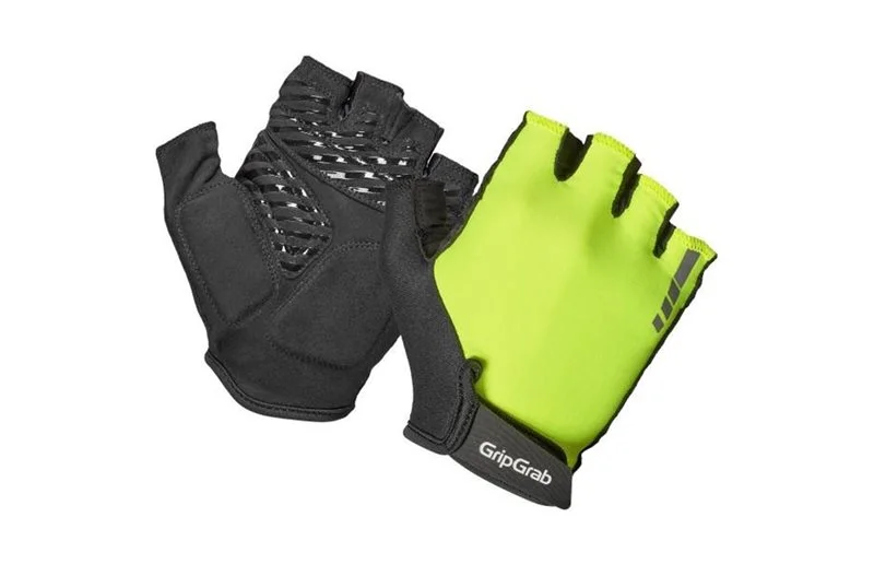 Sykkelhansker GripGrab W's ProRIDE RC Max Padded Short Finger Yellow Hi-Vis v:6132980