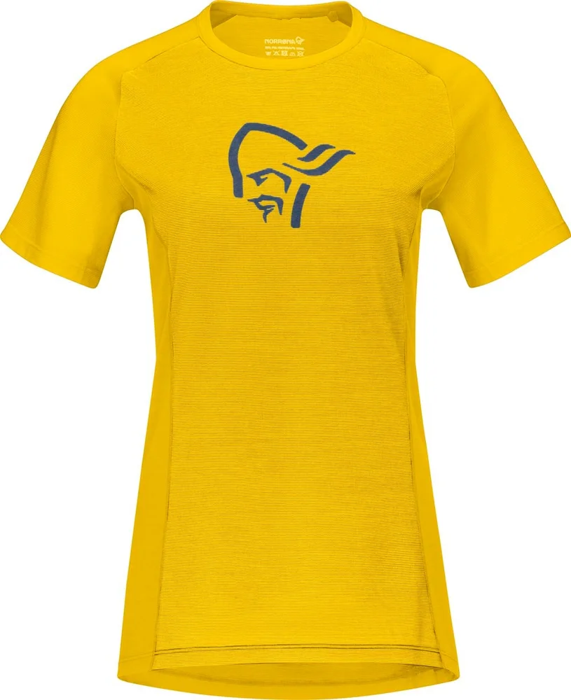Norrøna Women's Fjørå Wool T-Shirt Sulphur v:4216422