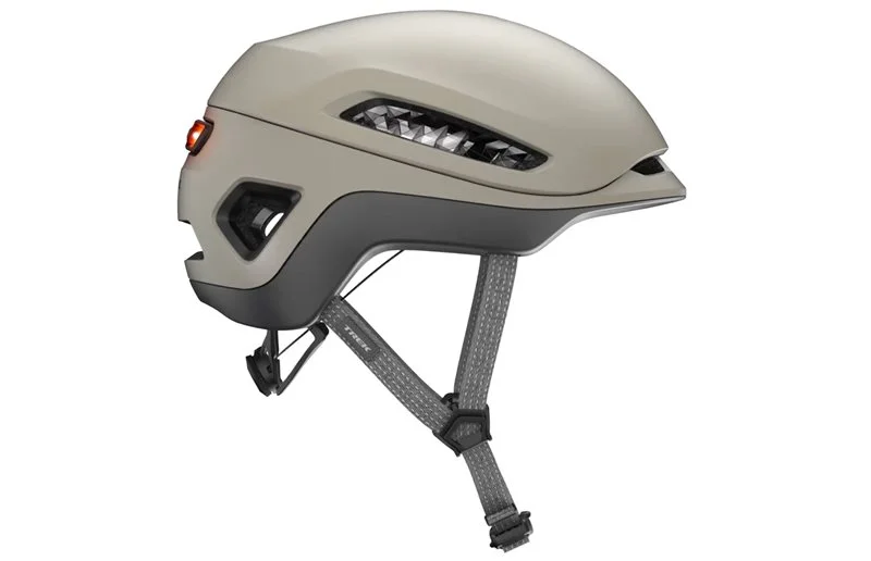 Sykkelhjelm Trek Charge WaveCel Hjälm Buff Beige/Mercury v:7967131