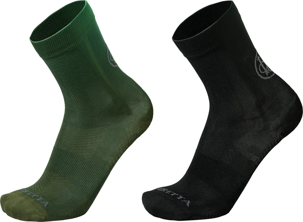 Beretta Men’s Short Shooting Socks Black & Green v:7440190 Beretta Men’s Short Shooting Socks Black & Green v:7440190