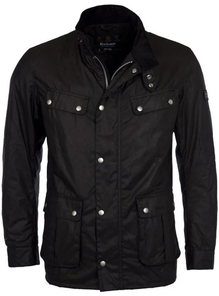 International M's Duke Wax Jacket Black v:2247884