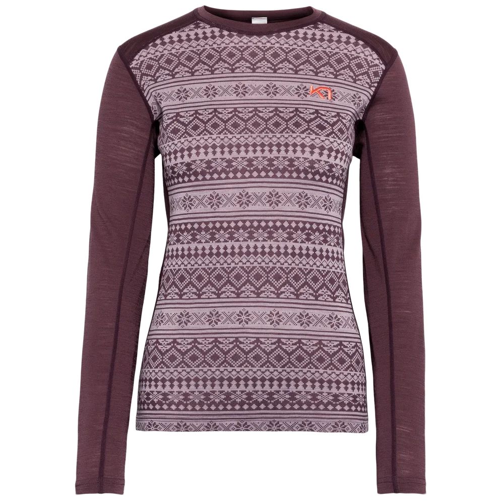 Kari Traa Women's Mina Long Sleeve Cocoa Powder v:3117994