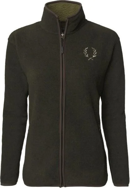 Mainstone Fleece Cardigan Women Greenmelange v:6183469 Mainstone Fleece Cardigan Women Greenmelange v:6183469