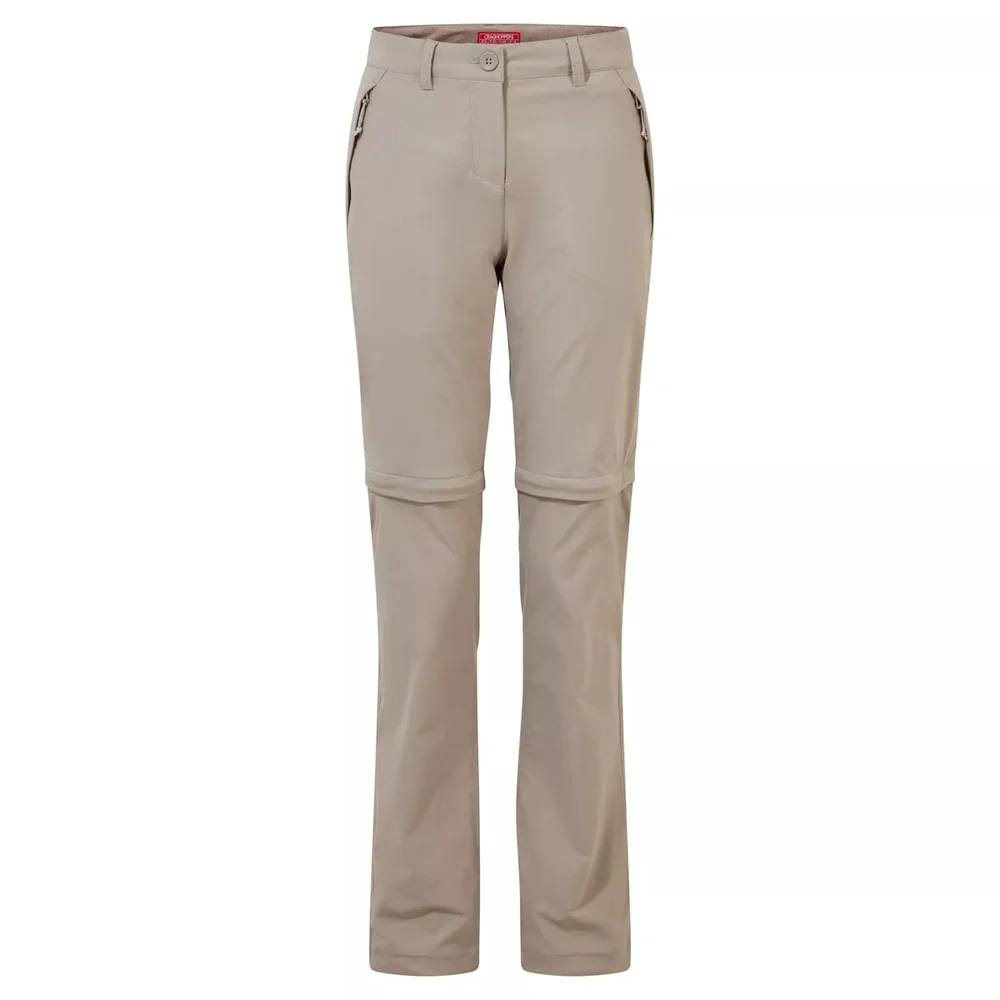 Craghoppers Women's Nosilife Pro Convertible Trousers Mushroom v:9036145