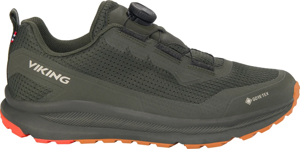 Viking Footwear Men's Motion Low Gore-Tex Boa Pine/red v:6096608