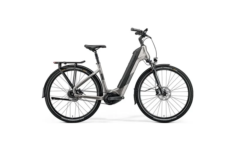 Elsykkel hybrid Merida eSpresso City 875 EQ Silk Warm Slate Grey/Black v:9055400