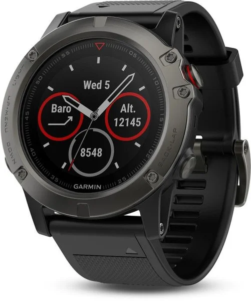 Fenix 5X Sapphire Skiffergrå med svart armband v:9251485