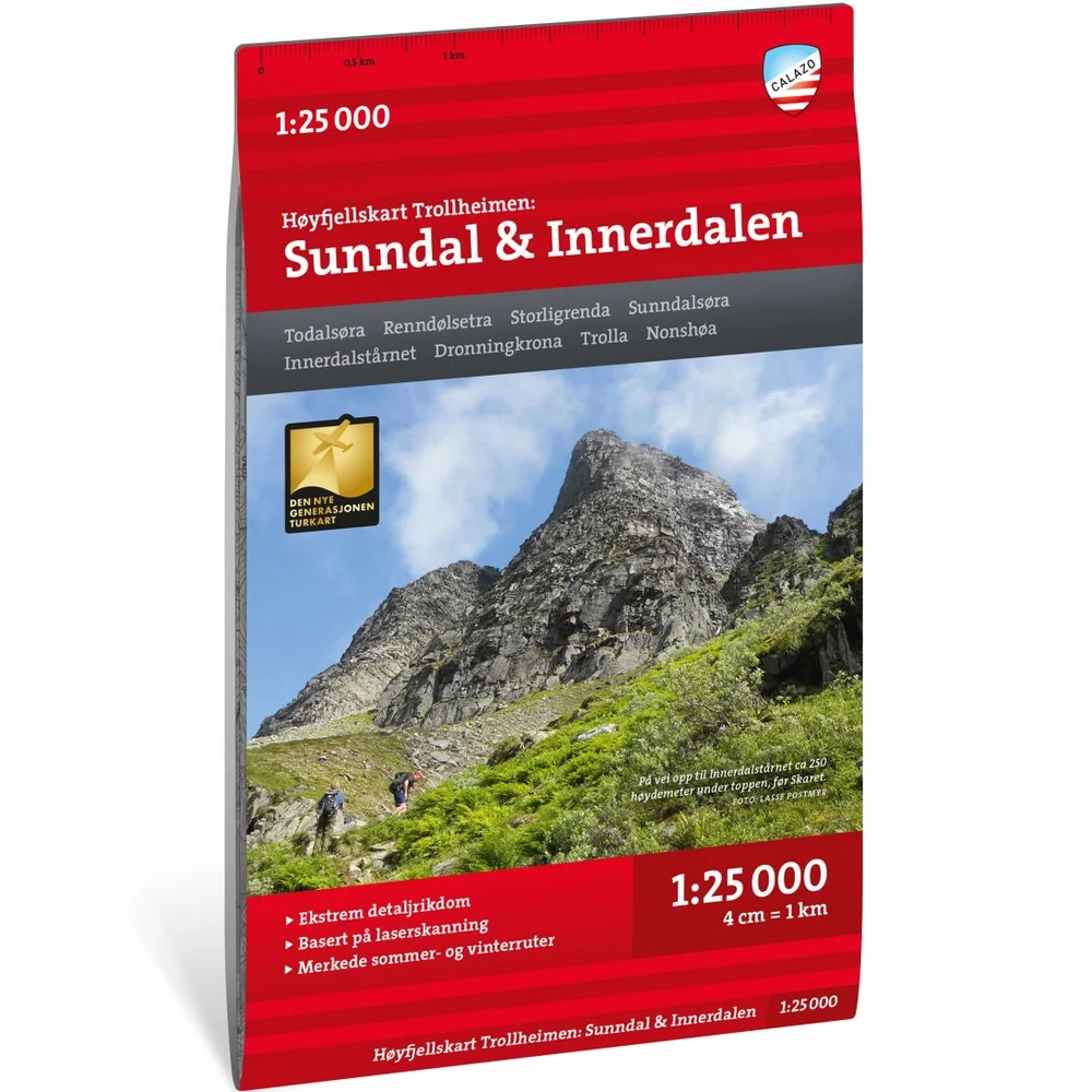 Calazo förlag Høyfjellskart Trollheimen: Sunndal & Innerdalen 1:25 000 NoColour v:9038218 Calazo förlag Høyfjellskart Trollheimen: Sunndal & Innerdalen 1:25 000 NoColour v:9038218