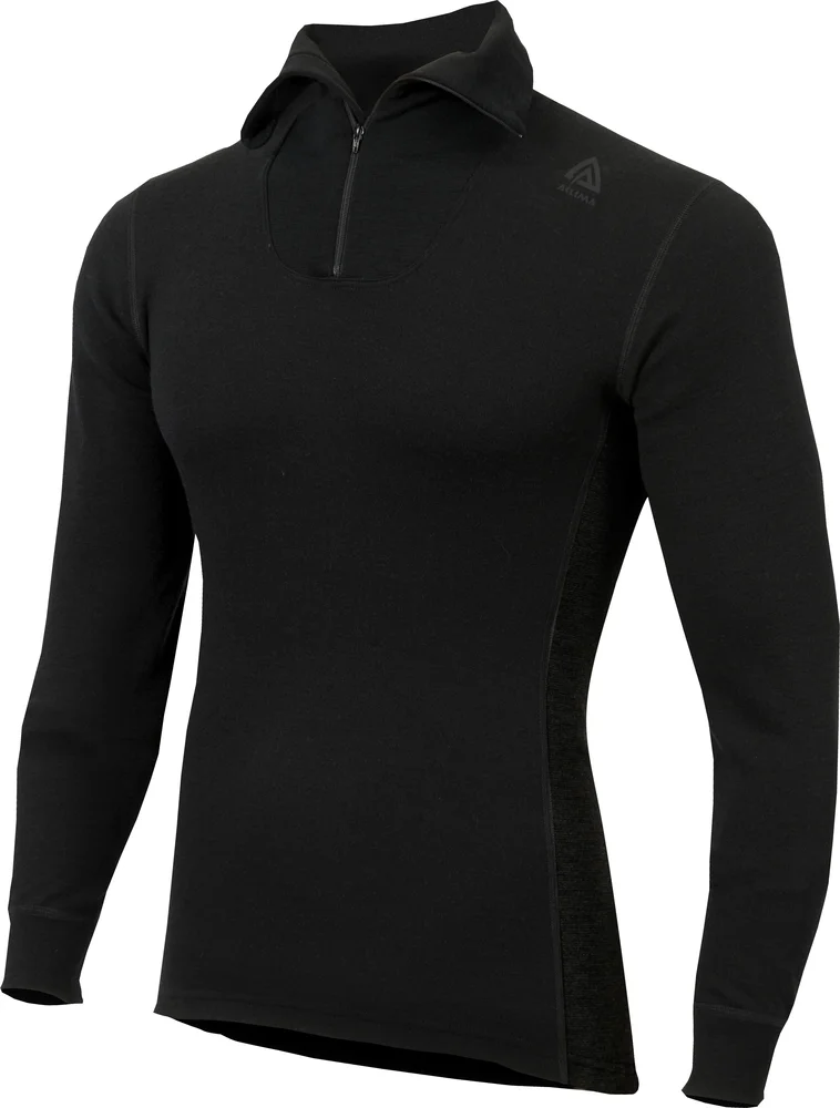Aclima Men’s WarmWool Polo Jet Black v:2219682 Aclima Men’s WarmWool Polo Jet Black v:2219682