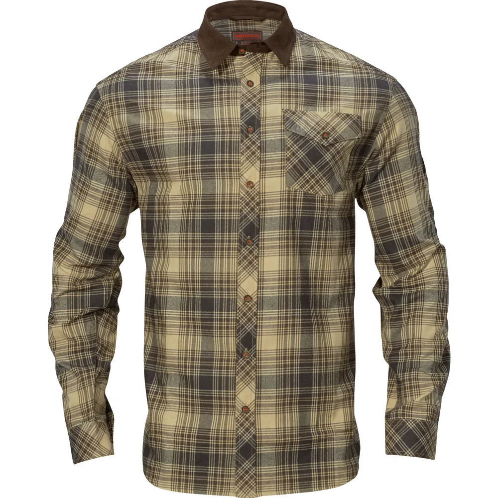 Härkila Men’s Driven Hunt Flannel Shirt Light Teak Check v:7072766 Härkila Men’s Driven Hunt Flannel Shirt Light Teak Check v:7072766