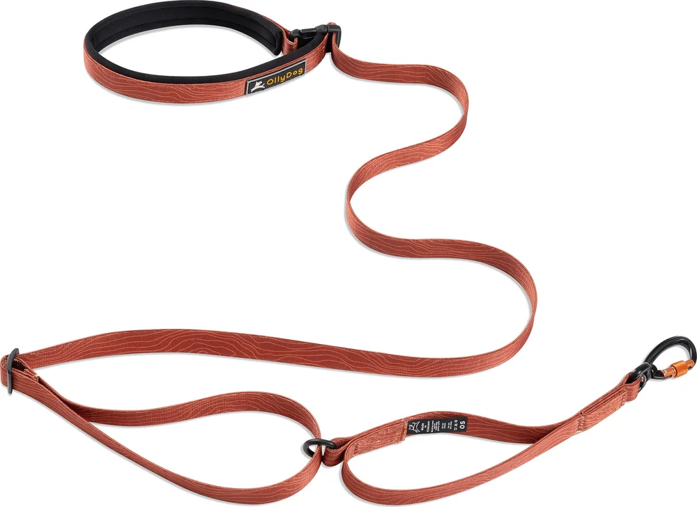 OllyDog Flagstaff Adjustable Leash Clay v:7657610