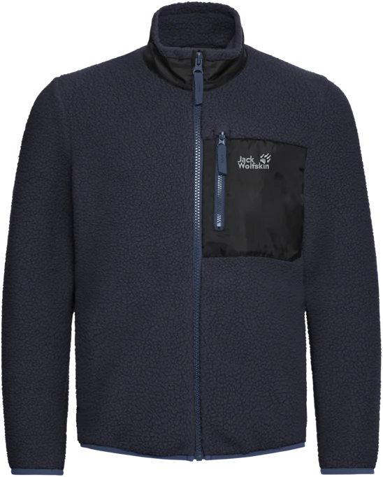 Jack Wolfskin Kids’ Lite Curl Fz Dark Navy v:6525765 Jack Wolfskin Kids’ Lite Curl Fz Dark Navy v:6525765