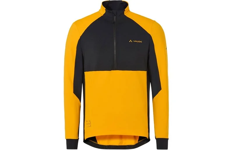 Sykkeltrøye Vaude Men's Kuro Halfzip LS Tricot Saffron v:6787649