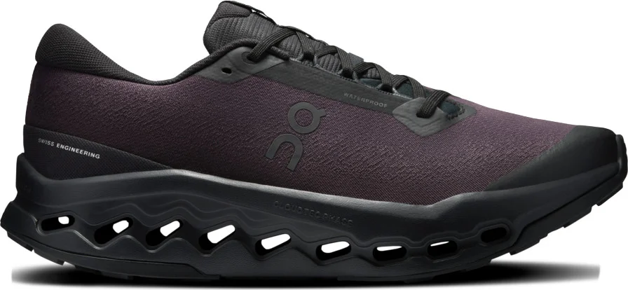 On Men's Cloudsurfer Trail 2 Waterproof Black/Black v:6210573