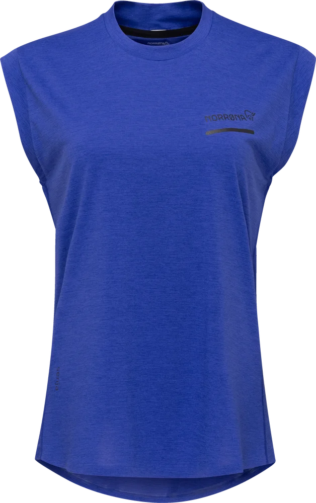 Norrøna Women's Senja Equaliser Sleeveless T-Shirt Royal Blue v:3498906