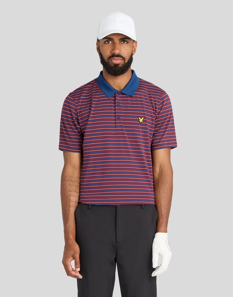 Golf Striped Polo v:6603159