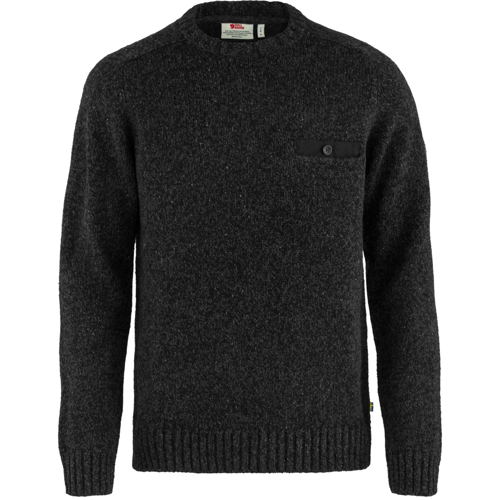 Fjällräven Men's Lada Round-neck Sweater Black v:8928639