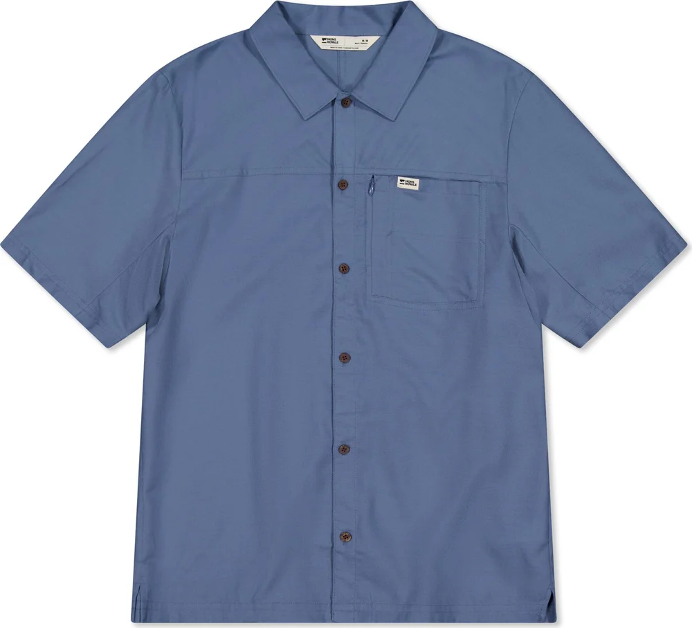 Mons Royale Men’s At Merino Short Sleeve Shirt Horizon Blue v:4243043 Mons Royale Men’s At Merino Short Sleeve Shirt Horizon Blue v:4243043