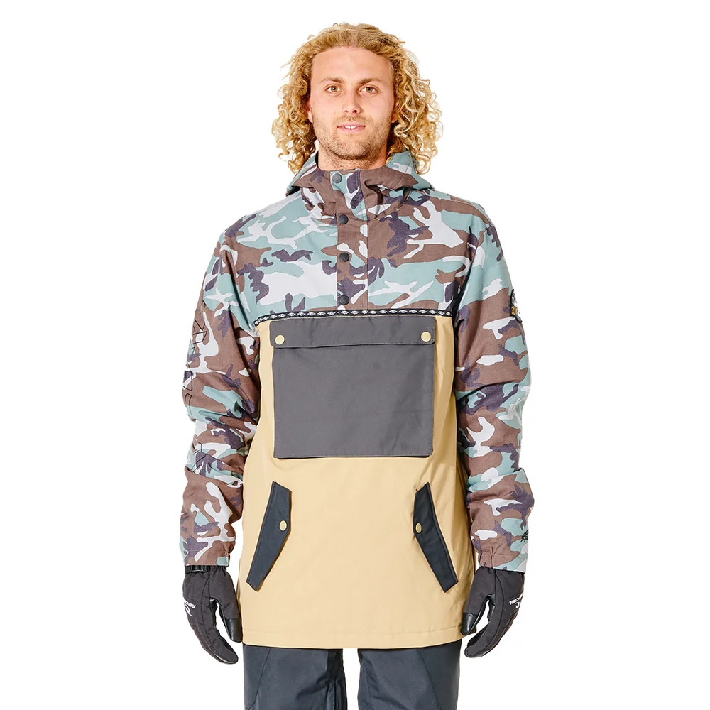 Rip Curl Men's Primative Anorak Jacket Dark Khaki v:4167482