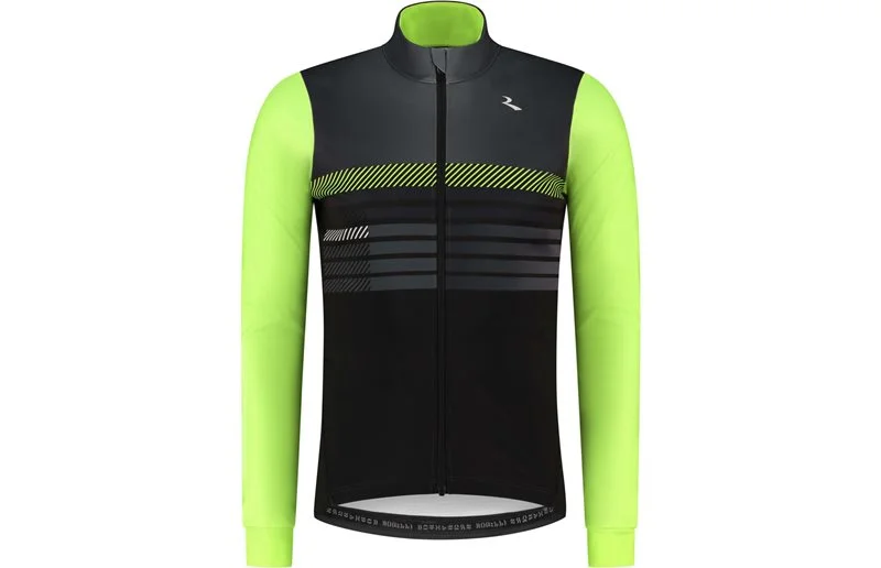 Sykkeljakke Rogelli Stryde Winter Jacket Black/Grey/Fluor v:7410507