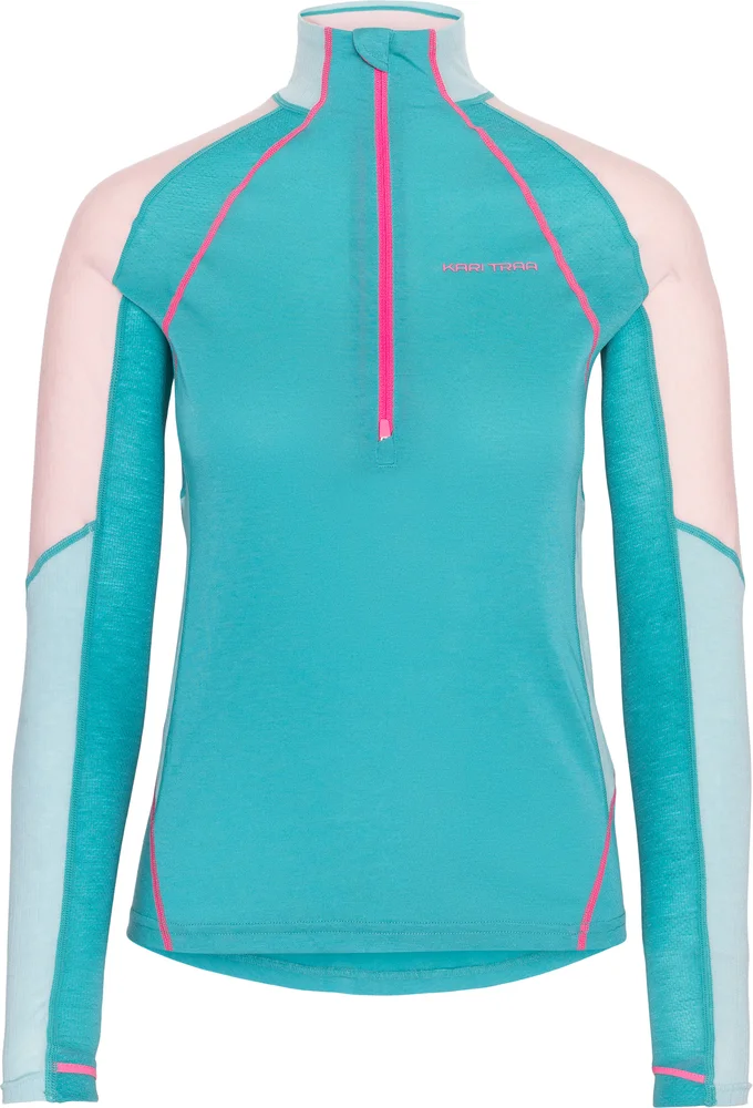 Kari Traa Women’s Alma Half Zip Blue Lagoon v:5510361 Kari Traa Women’s Alma Half Zip Blue Lagoon v:5510361