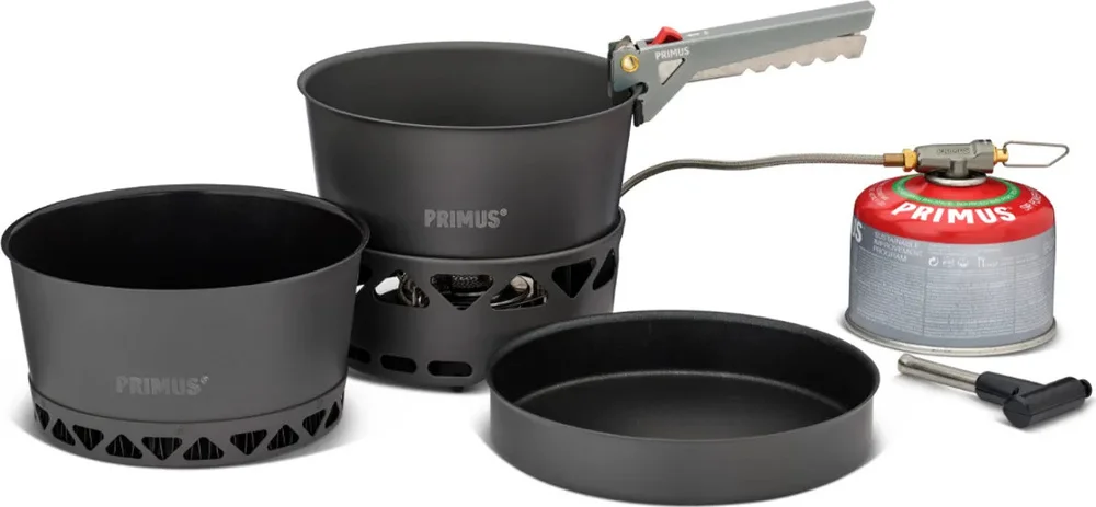 Primus Primetech Stove Set II 2×1.3L With Pan Black v:4708072 Primus Primetech Stove Set II 2×1.3L With Pan Black v:4708072
