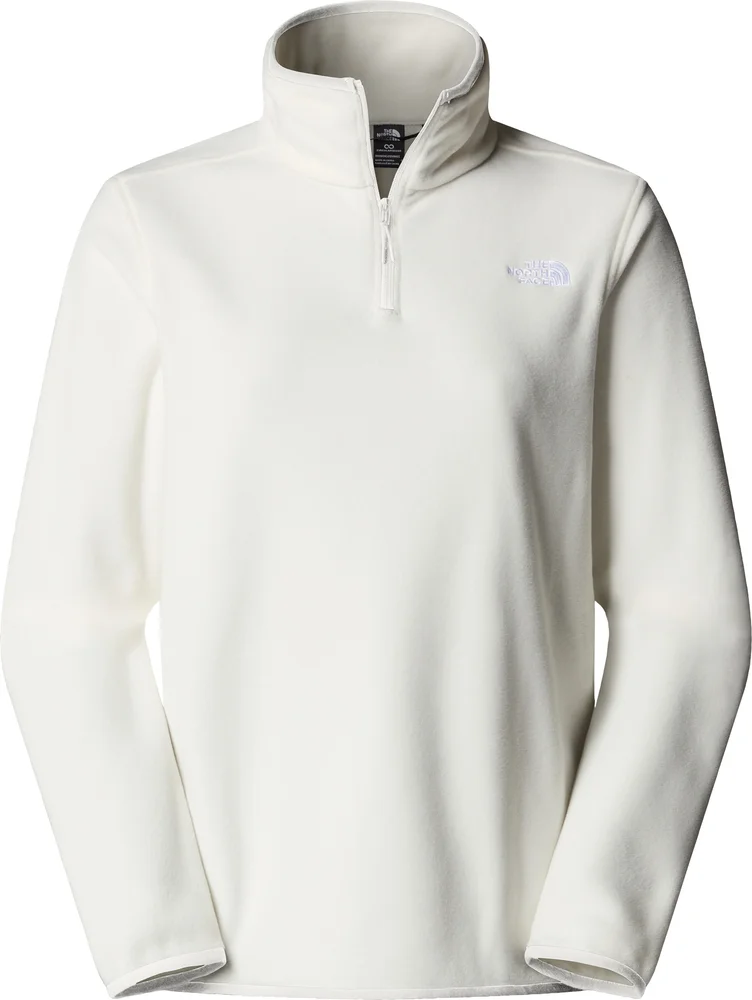 The North Face Women's Glacier Fleece 1/4 Zip Jacket White Dune v:1418502