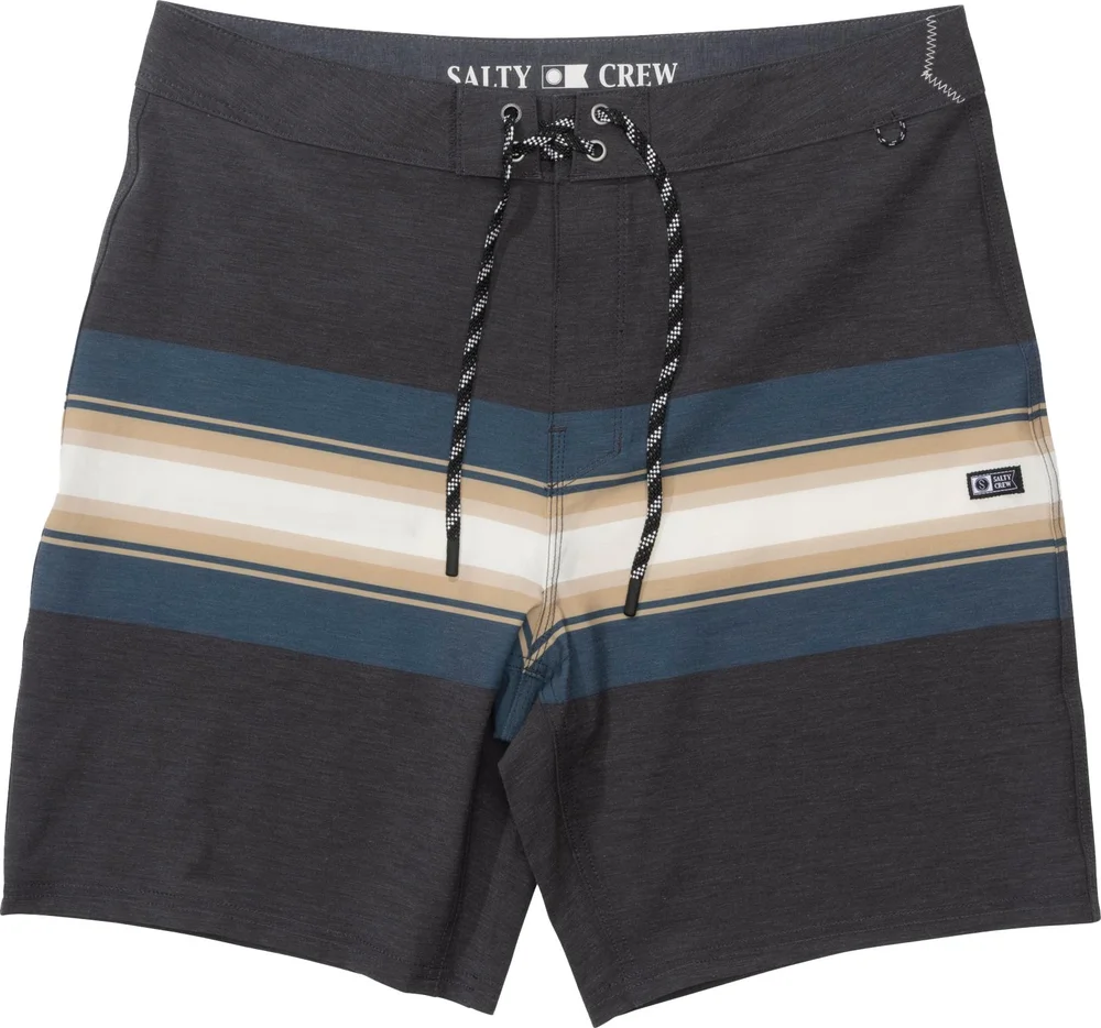 Salty Crew Men’s Crew Stripe Boardshort Pirate Black v:5179447