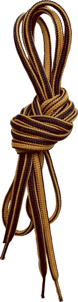 Lundhags Round Shoe Laces 130 cm Yellow/Brown v:1960139