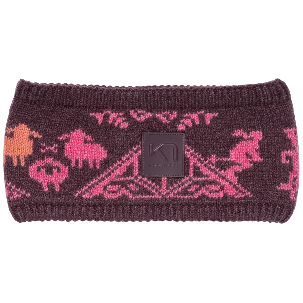 Kari Traa Women's Saga Knit Headband Cocoa Powder v:4444746
