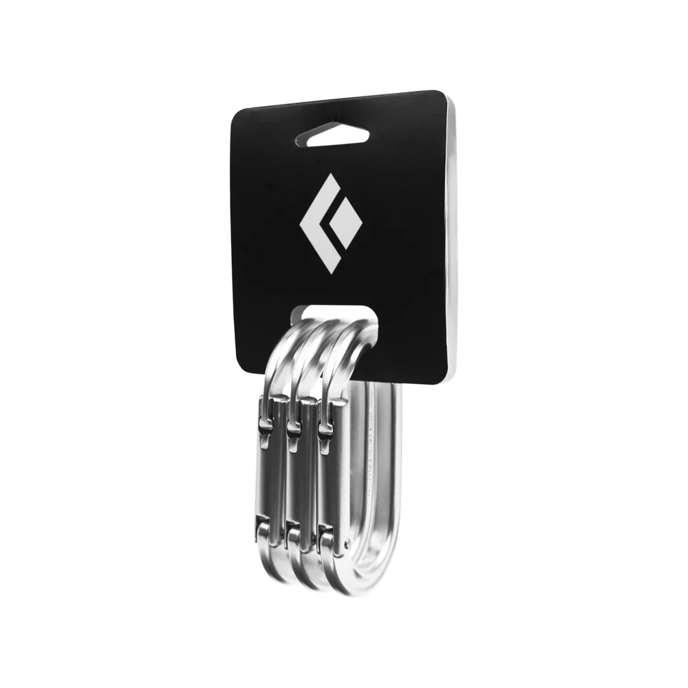 Black Diamond Oval Keylock Carabiner 3-Pack Polished v:4353684
