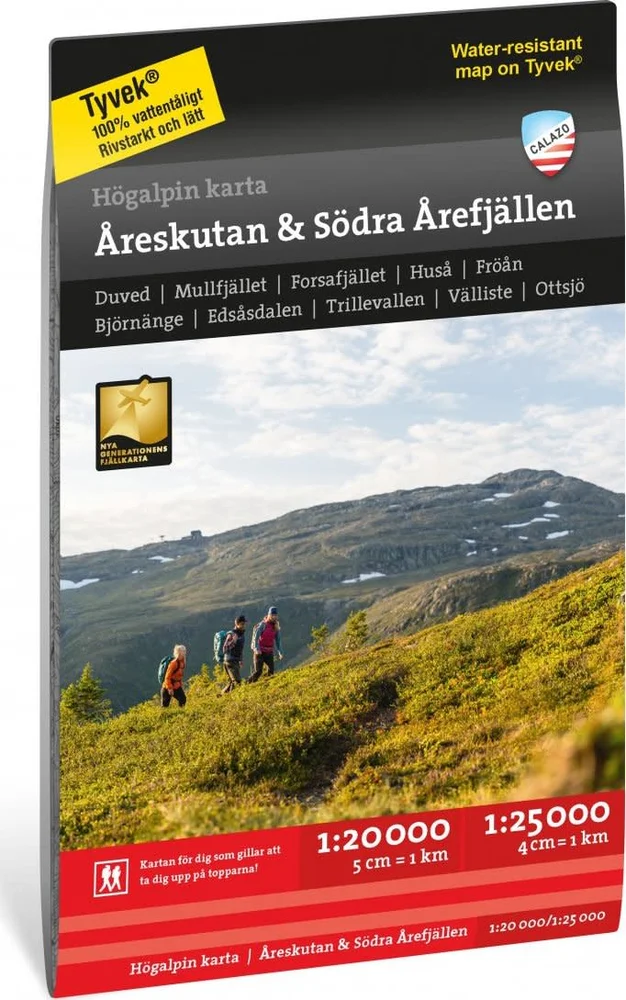 Calazo förlag Högalpin karta: Åreskutan & södra Årefjällen 1:20.000 NoColour v:1295276 Calazo förlag Högalpin karta: Åreskutan & södra Årefjällen 1:20.000 NoColour v:1295276