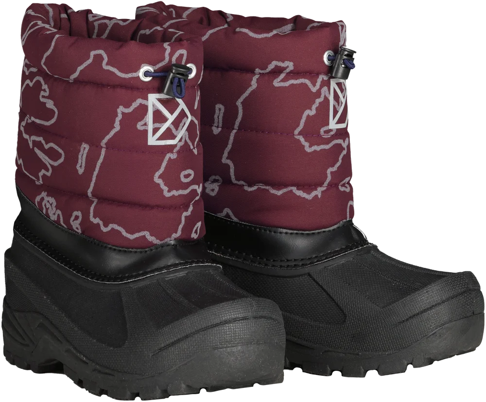Didriksons Kids' Lumi Boots Grundsund Reflective Wine v:5964772