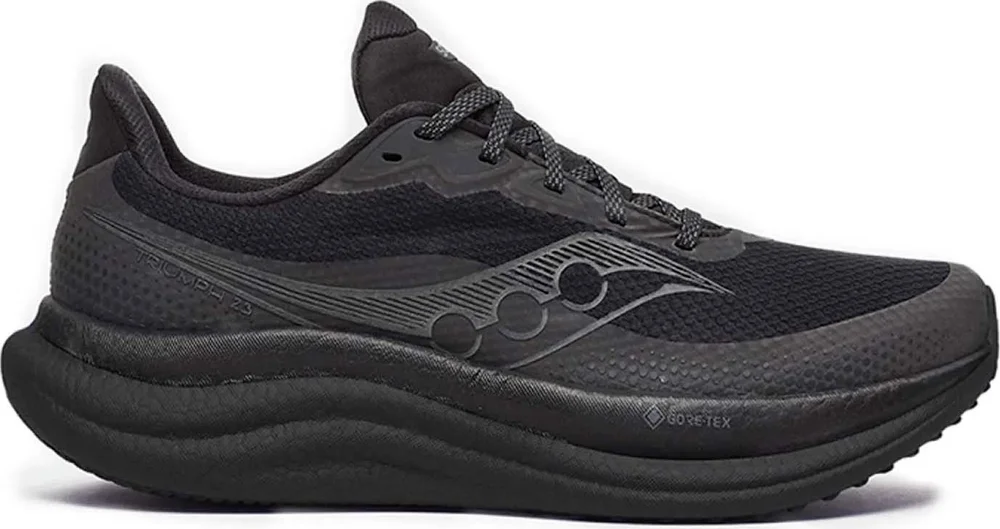 Saucony Women’s Triumph 23 GORE-TEX Triple Black v:3456062 Saucony Women’s Triumph 23 GORE-TEX Triple Black v:3456062