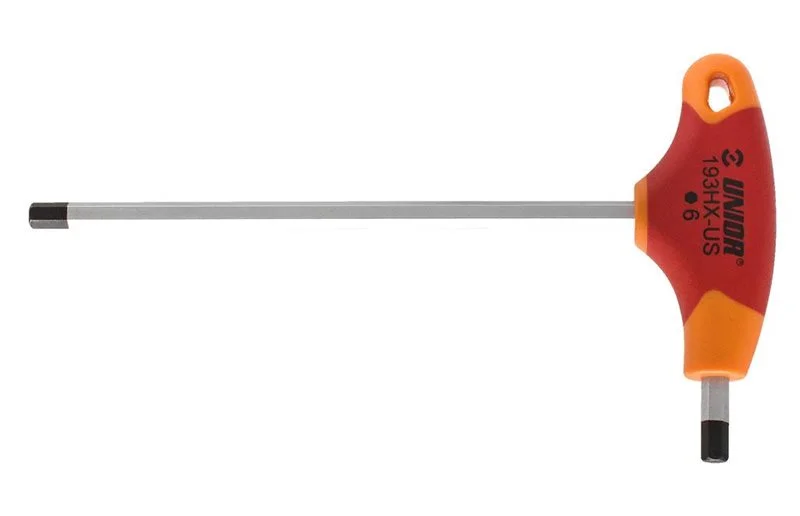 UNIOR Insexnøkkel T-håndtak Hex Wrench 3 Red v:5816640