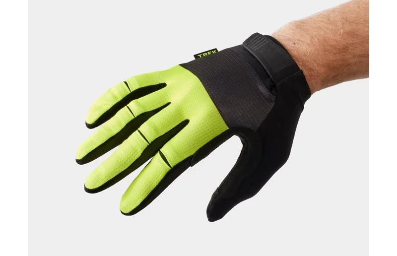 Trek sykkelhansker Circuit Full Finger Twin Gel Radioactive Yellow v:8008702