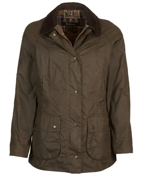 W's Classic Beadnell Wax Jacket Olive v:7814884