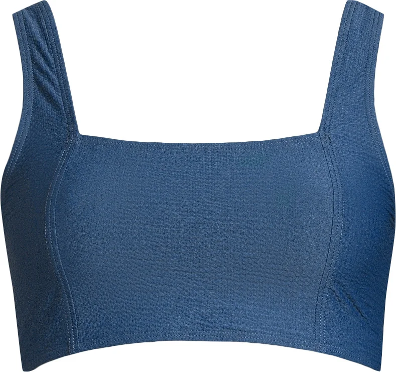 Casall Women's Waffle Square Neck Bikini Top Deep Ocean v:3506482