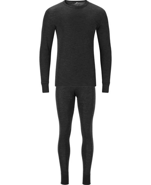 Cerro M Merino Wool L/S Baselayer Set Black v:1950274