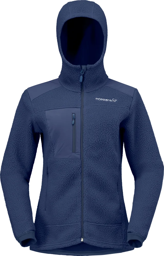 Norrøna Women’s Trollveggen Warm3 Zip Hood Indigo Night v:2094620 Norrøna Women’s Trollveggen Warm3 Zip Hood Indigo Night v:2094620