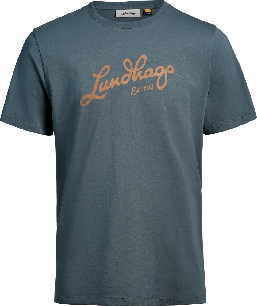 Lundhags Men’s Järpen Logo T-Shirt Dark Sky Blue v:5957394 Lundhags Men’s Järpen Logo T-Shirt Dark Sky Blue v:5957394