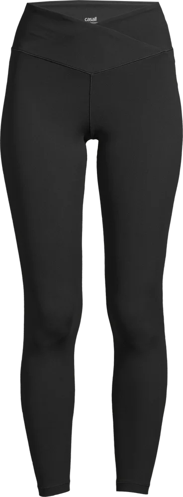Casall Women's Overlap High Waist Tights Black v:7219142