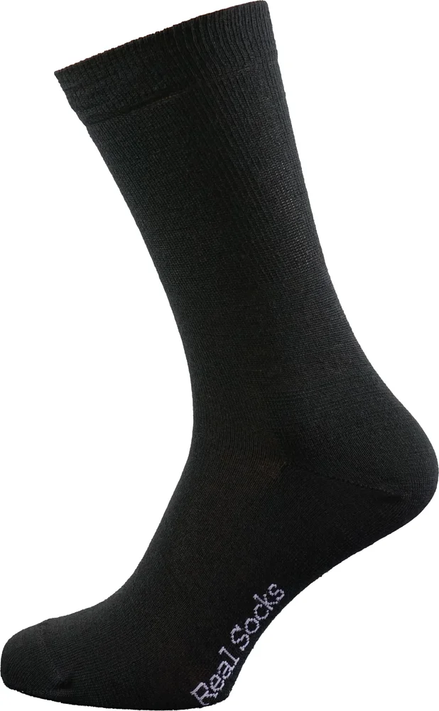 Avignon Real Socks Basic Black v:5775931