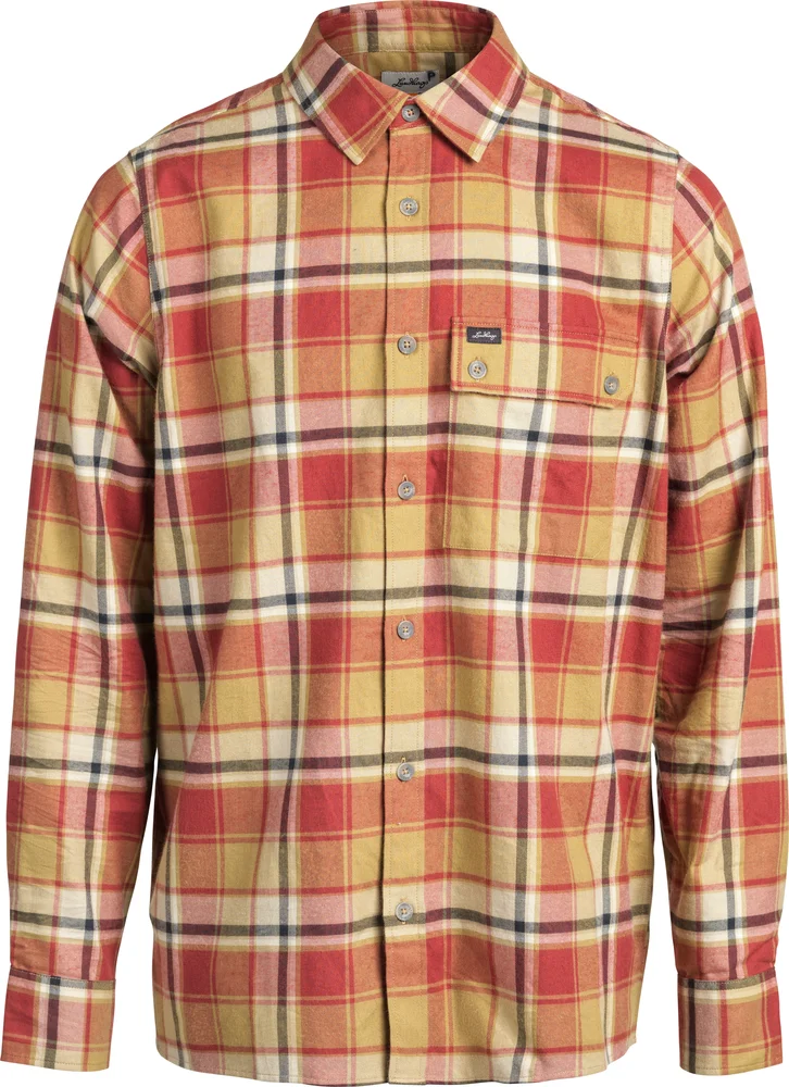 Lundhags Men's Järpen Plaid Flannel Shirt Rosewood v:2664151