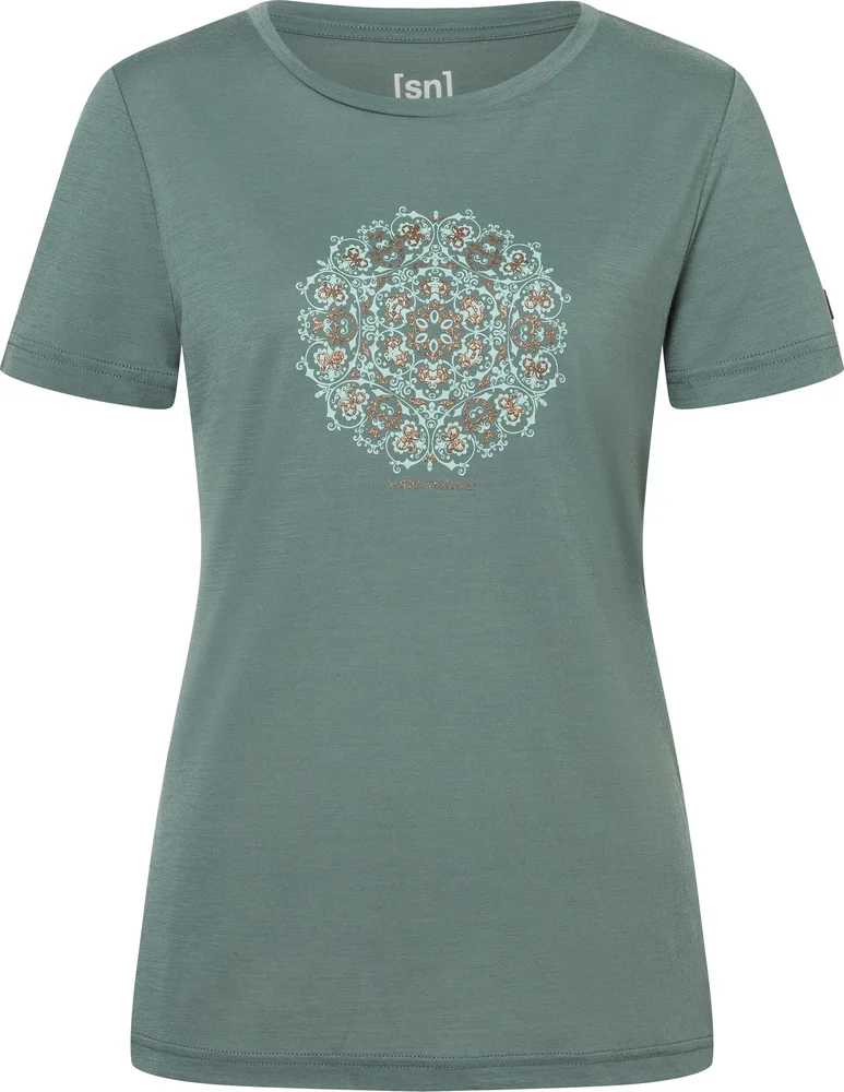super.natural Women's Ornament Tee Balsam Green/light Jade/copper v:2854956