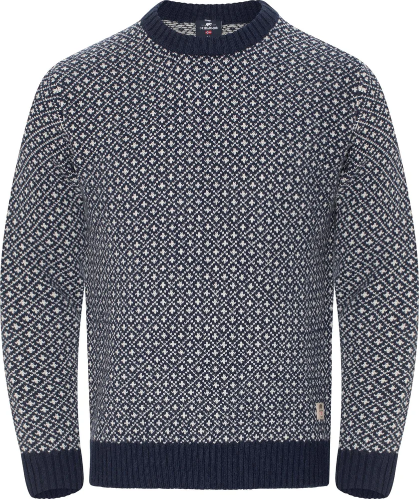Gridarmor Men's Heavy Knit Wool Sweater Navy Blazer v:2721872