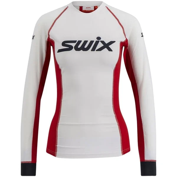 Swix Triac Dry Breathe Long Sleeve W Bright White / Swix Red v:1443027