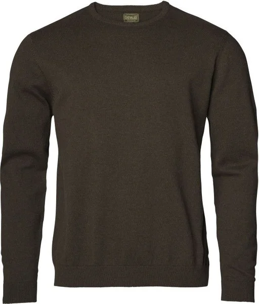 Gaup Cotton Sweater RN Men Brown v:4358172