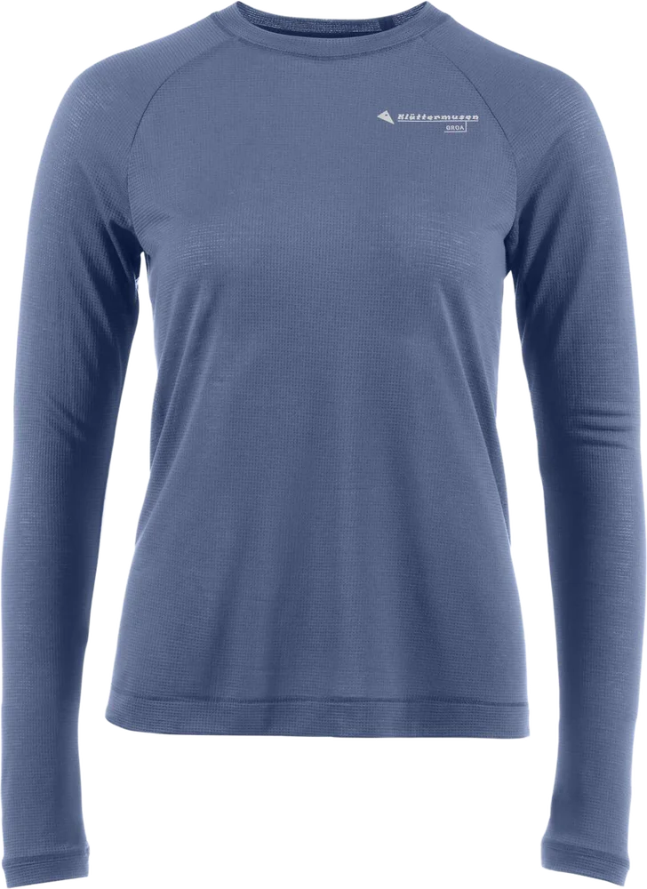 Klättermusen Women's Groa Longsleeve Tee Fog Blue v:4062867
