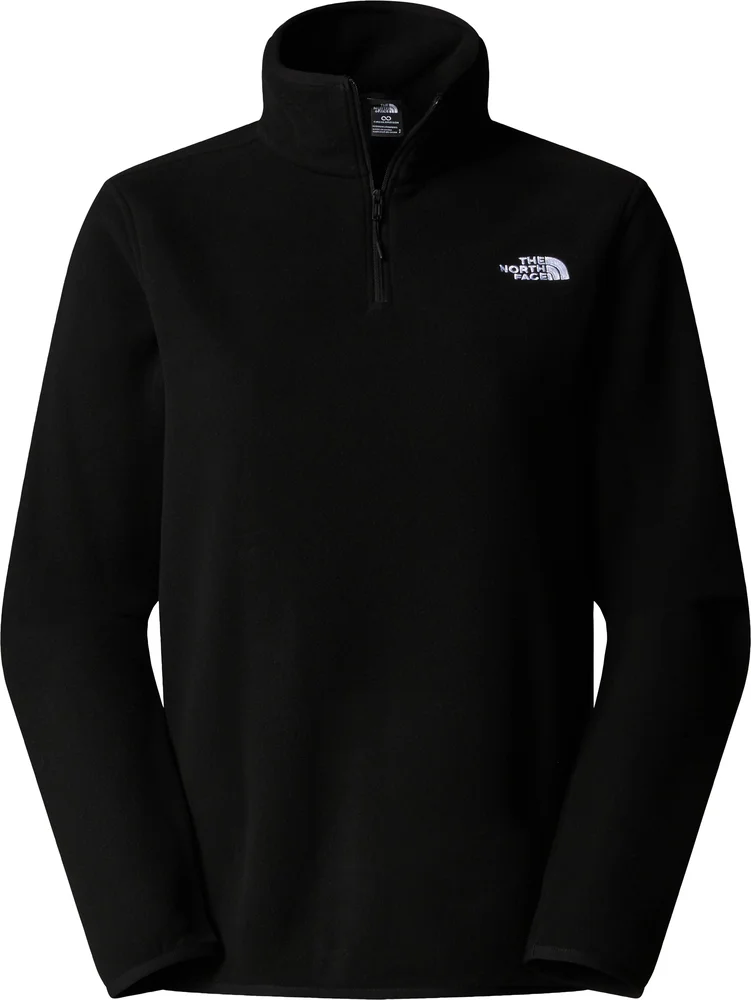 The North Face Women's Glacier Fleece 1/4 Zip Jacket TNF Black v:4768320